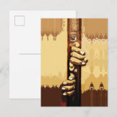 Kampf um Worte Postkarte (Vorne/Hinten)