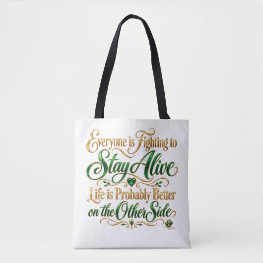 Kampf ums Überleben Tasche (Vorderseite)