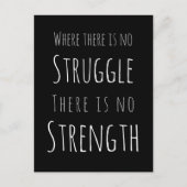 Kampf und Festigkeitsbejahung Postkarte (Vorderseite)