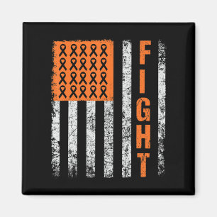 Kampf.Unterstützung für Leukämie Awareness orange  Magnet