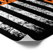 Kampf.Unterstützung für Leukämie Awareness orange  Poster (Ecke)