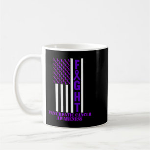 Kampf USA Flagge Bauchspeicheldrüsenkrebs Aufkläru Kaffeetasse