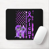 Kampf USA Flagge Sonnenblumen Christlich Überdosie Mousepad (Mit Mouse)