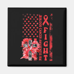 Kampf USA Flaggen Sonnenblumen Christlicher Blutkr Magnet