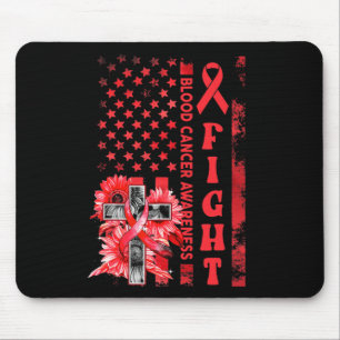 Kampf USA Flaggen Sonnenblumen Christlicher Blutkr Mousepad