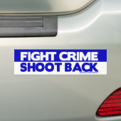 Kampf-Verbrechen, schießen zurück Autoaufkleber (Auf Auto)