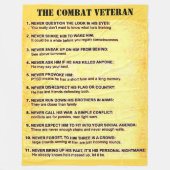 KAMPF VETERAN FLEECEDECKE (Vorderseite)