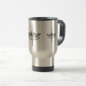 Kampf Veteran-Wickiger Flügelschädel mit Dagger Reisebecher (VorderseiteRechts)