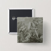 Kampf von Achilleus mit dem Fluss Scamander Button (Vorne & Hinten)