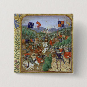 Kampf von Agincourt, am 25. Oktober 1415 (w/c auf Button