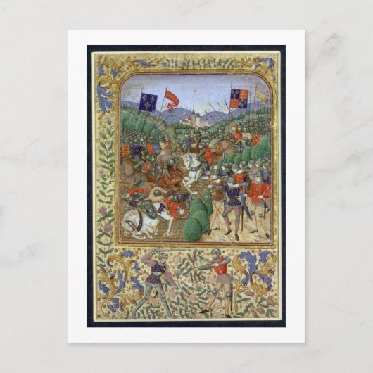Kampf von Agincourt, am 25. Oktober 1415 (w/c auf Postkarte (Vorderseite)