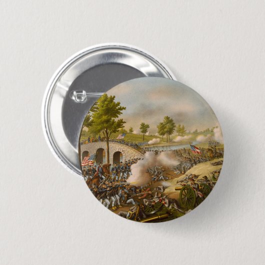 Kampf von Antietam--Armee des Potomacs Button (Vorne & Hinten)