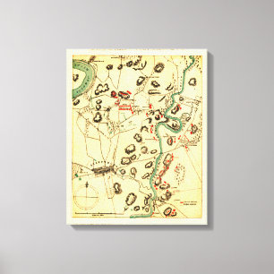 Kampf von Antietam - ziviler Kriegs-panoramische Leinwanddruck