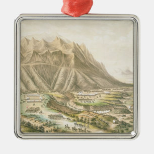 Kampf von Buena Vista Silbernes Ornament