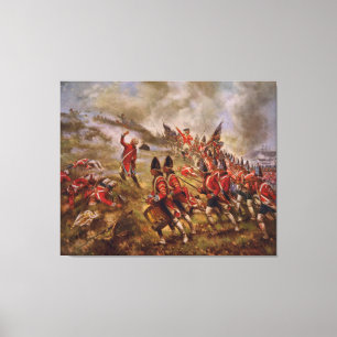 Kampf von Bunker Hill durch Edward Percy Moran Leinwanddruck