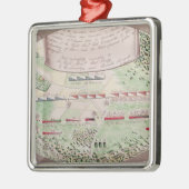 Kampf von Camden, 1780 Silbernes Ornament (Links)