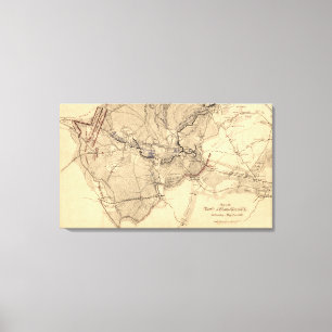 Kampf von Chancellorsville 2 Leinwanddruck