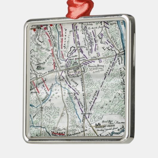 Kampf von Chancellorsville 2 Ornament Aus Metall (Links)