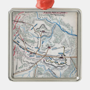 Kampf von Chancellorsville 3 Silbernes Ornament