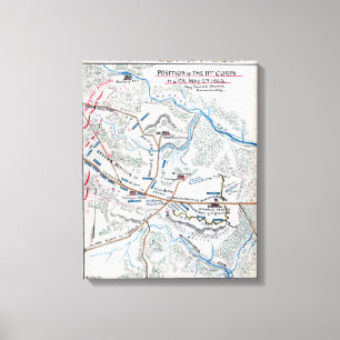 Kampf von Chancellorsville Leinwanddruck