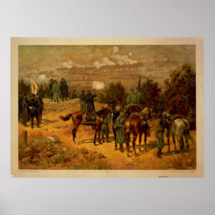 Kampf von Chattanooga durch Thure de Thulstrup Poster