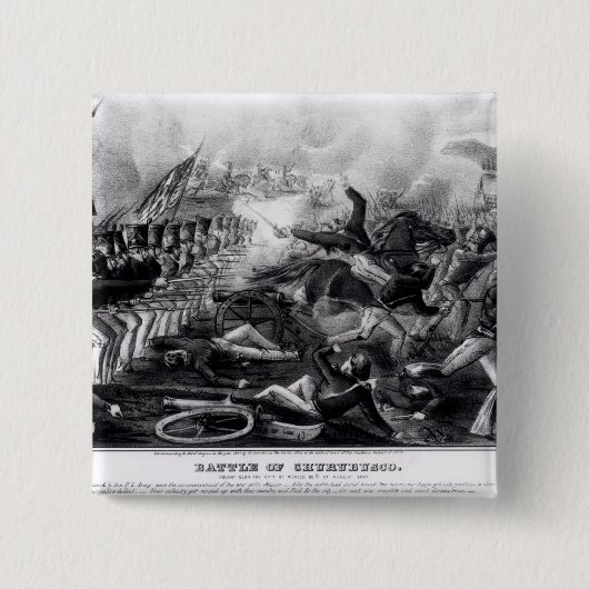 Kampf von Churubusco Button (Vorderseite)