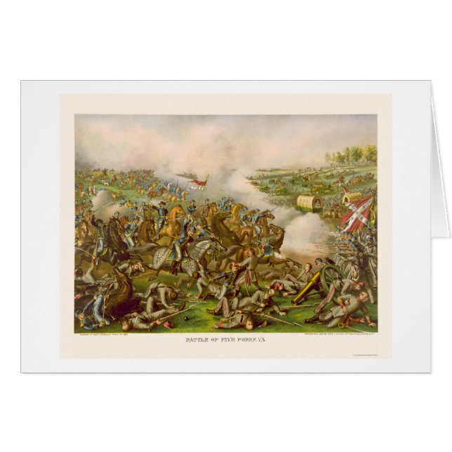 Kampf von fünf Gabeln, VA 1865 (Vorderseite (Horizontal))