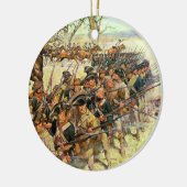 Kampf von Guilford Gericht durch Charles McBarron Keramik Ornament (Links)