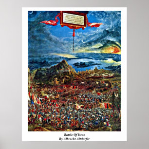 Kampf von Issus durch Albrecht Altdorfer Poster