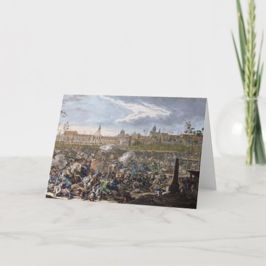 Kampf von Leipzig, am 19. Oktober 1813 Karte (Vorderseite)