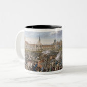 Kampf von Leipzig, am 19. Oktober 1813 Zweifarbige Tasse (Vorderseite Links)