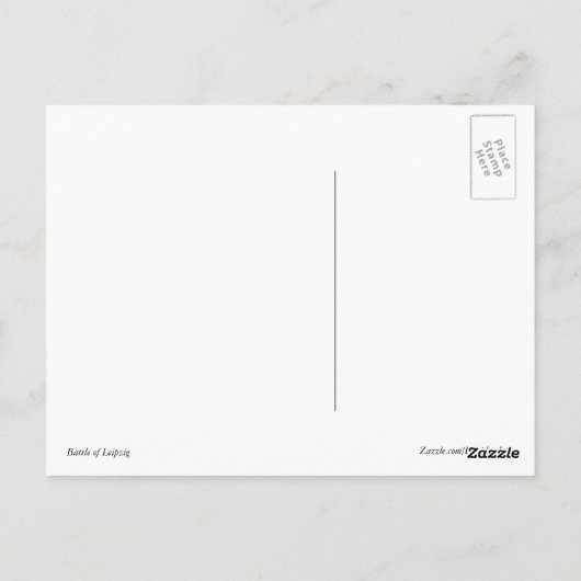 Kampf von Leipzig Postkarte (Rückseite)