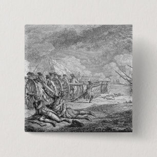 Kampf von Lexington, von 'Recueil d'Estampes Button