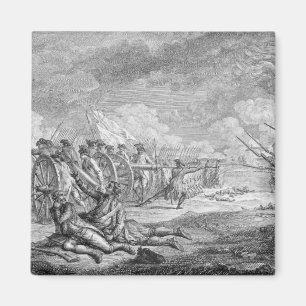 Kampf von Lexington, von 'Recueil d'Estampes Magnet