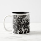 Kampf von Monterey Zweifarbige Tasse (Links)