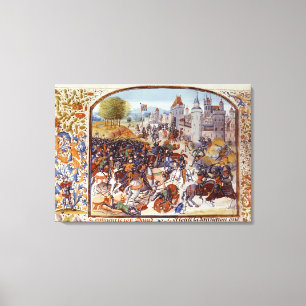 Kampf von Neville Kreuz vom hundert Leinwanddruck