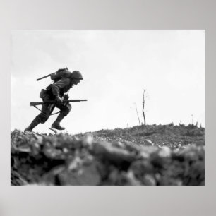 Kampf von Okinawa-Malerei Poster