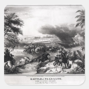 Kampf von Palo Alto Quadratischer Aufkleber