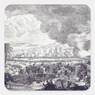 Kampf von Rossbach, am 5. November 1757 Quadratischer Aufkleber