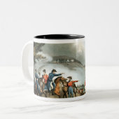 Kampf von Salamanca, geätzt von J. Clarke Zweifarbige Tasse (Vorderseite Links)