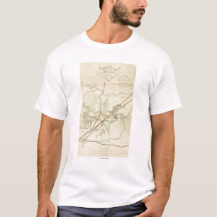 Kampf von Stein-Fluss- ziviler Krieg panoramisch T-Shirt