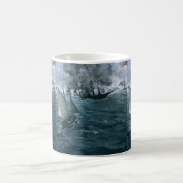 Kampf von USS Kearsarge und von CSS Alabama Manet Kaffeetasse