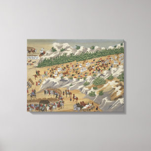 Kampf von Vasilika im Jahre 1821, vom Leinwanddruck