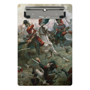 Kampf von Waterloo 1898 am 18. Juni 1815 (Farbe L Mini Klemmbrett