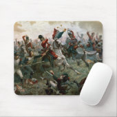 Kampf von Waterloo 1898 am 18. Juni 1815 (Farbe L Mousepad (Mit Mouse)