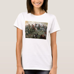 Kampf von Waterloo 1898 am 18. Juni 1815 (Farbe L T-Shirt
