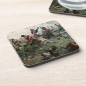 Kampf von Waterloo 1898 am 18. Juni 1815 (Farbe L Untersetzer (Linke Seite)