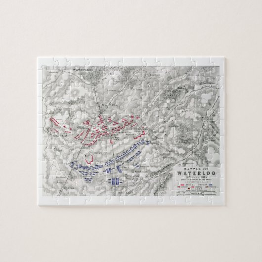 Kampf von Waterloo am 18. Juni 1815 Blatt 1. Puzzle (Horizontal)