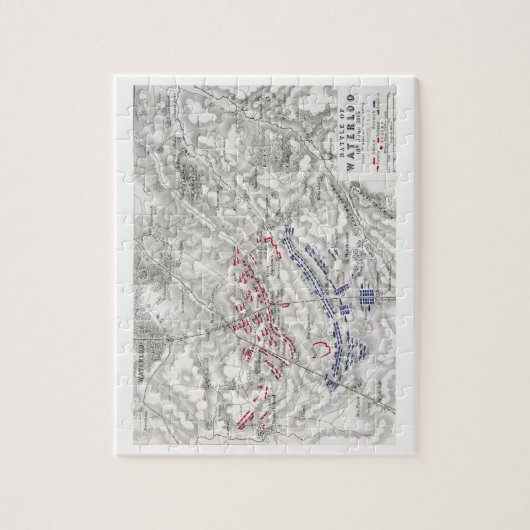 Kampf von Waterloo am 18. Juni 1815 Blatt 1. Puzzle (Vertikal)