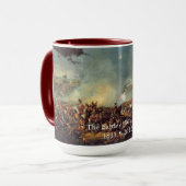 Kampf von Waterloo durch William Sadler Tasse (Vorderseite Links)